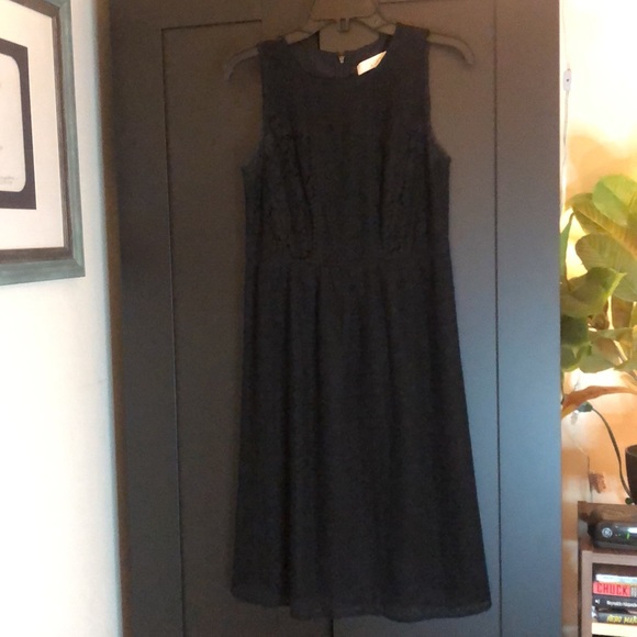 NWT! Black mixed lace LOFT lace dress size 2 - Picture 4 of 13